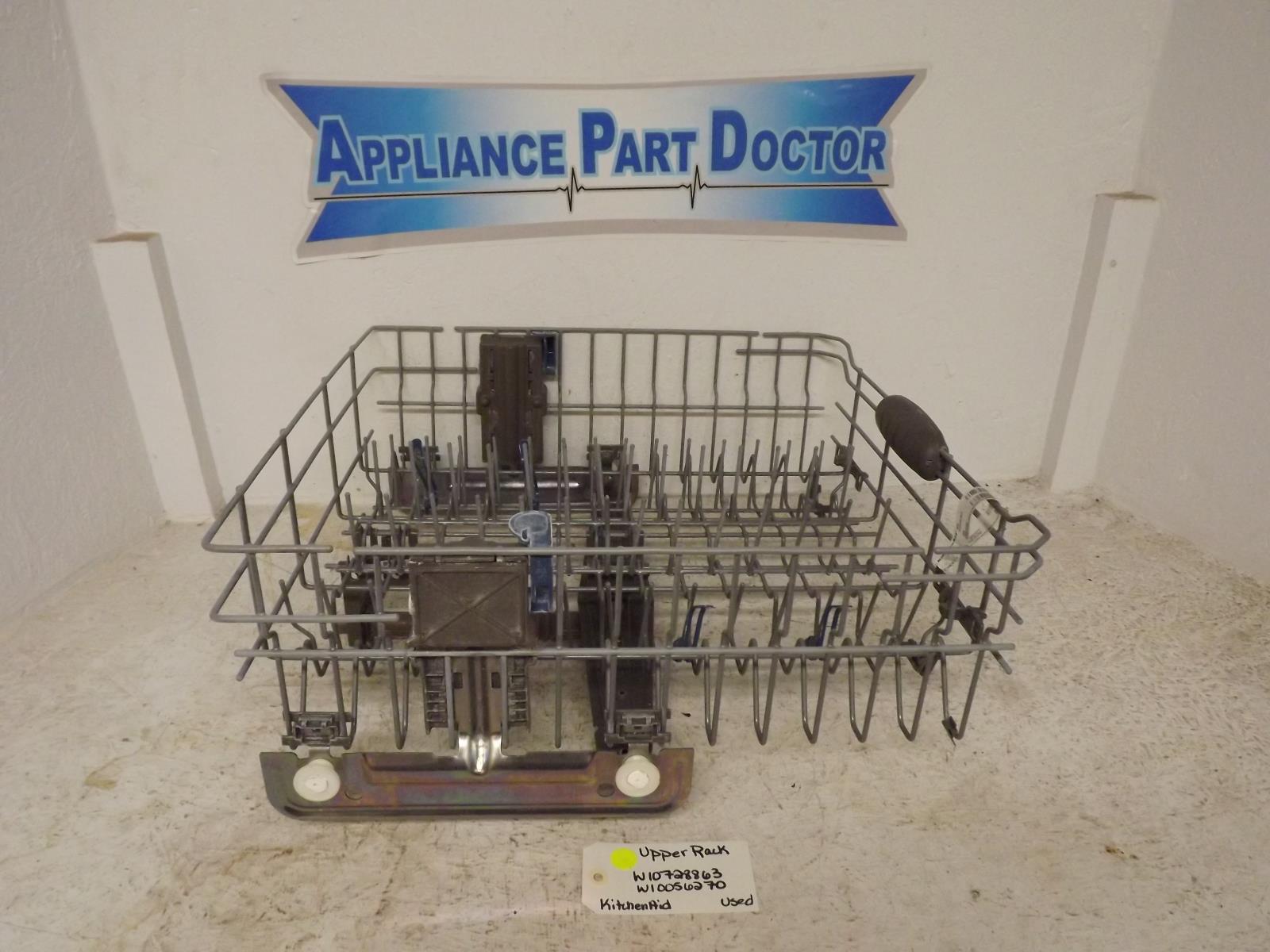 KitchenAid Dishwasher W10728863 W10056270 Upper Rack Used KitchenAid Dishwasher W10728863 W10056270 Upper Rack Used
